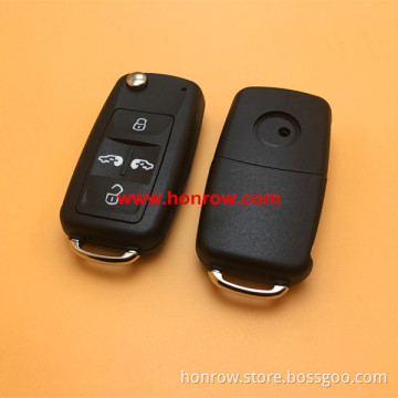 Hot sale products --VW 4 button flip remote key blank
